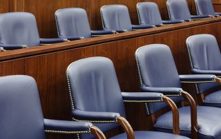 Dallas, Texas, United States,USA,Empty Jury Seats in Courtroom